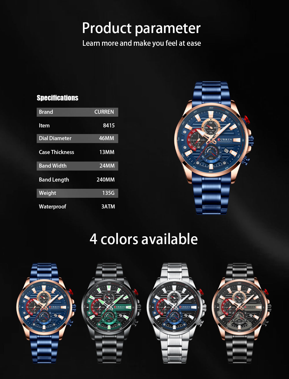 RELOJ CURREN 8415