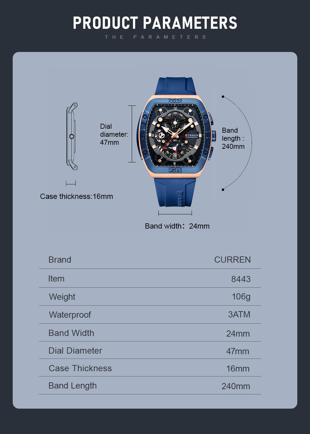 Reloj Curren 8443